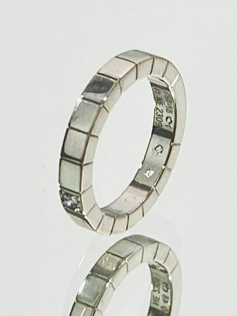 Cartier 18K White Gold & Diamond Lanieres Ring