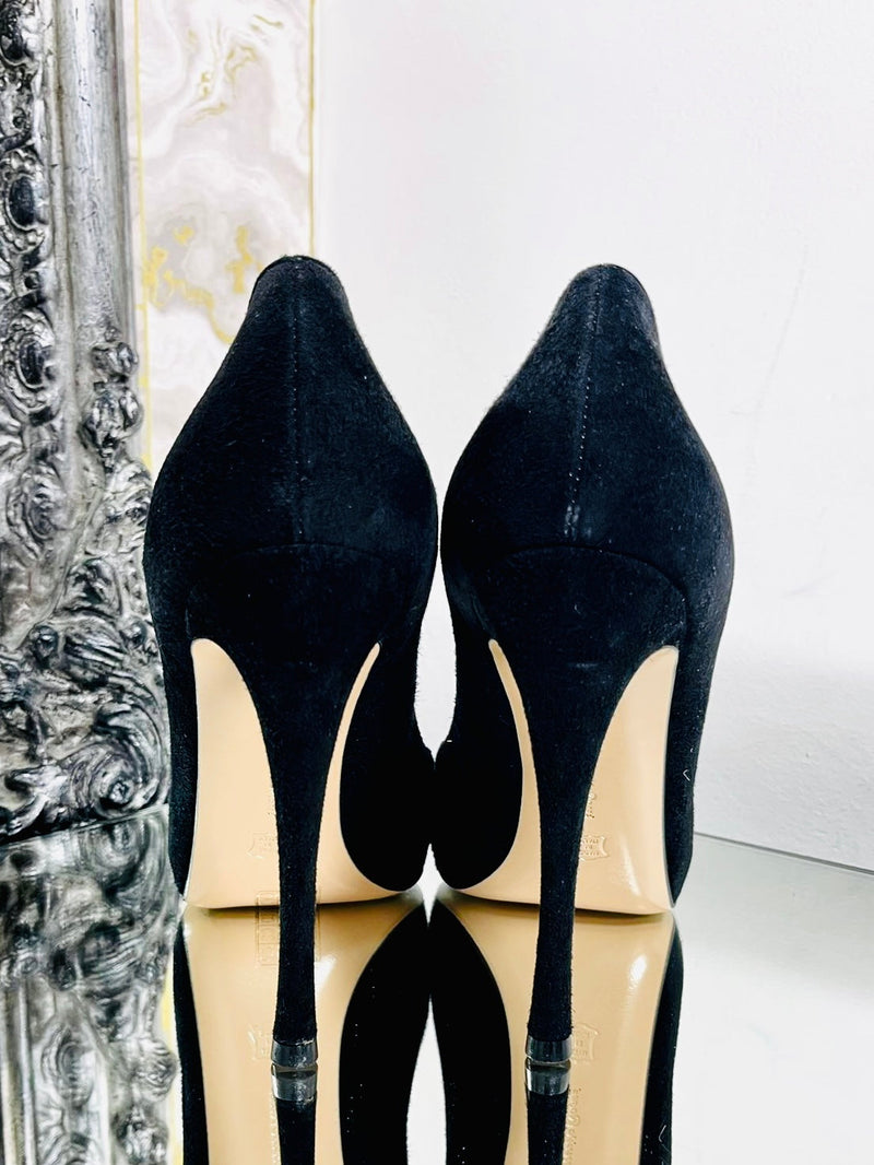 Gianvito Rossi Suede Court Shoes. Size 40
