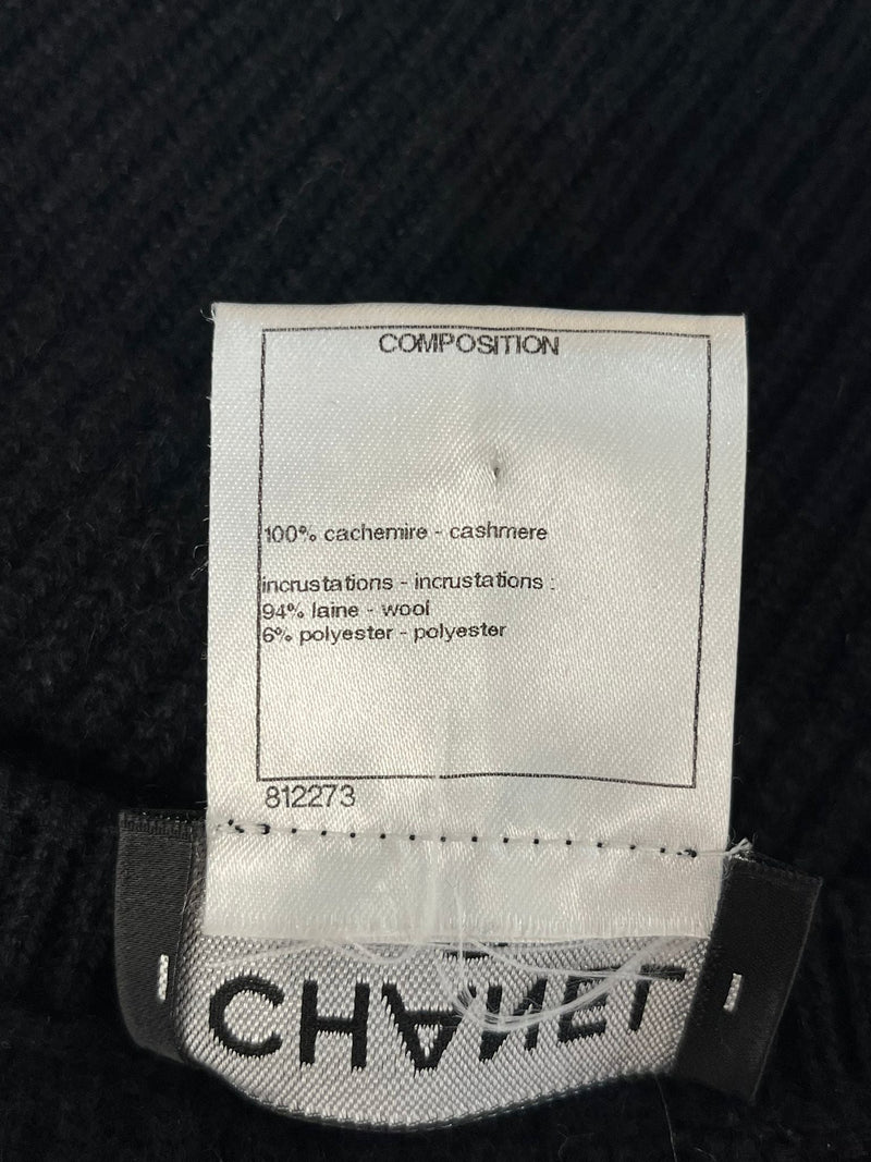 Chanel Cashmere Camellia Top. Size 34FR