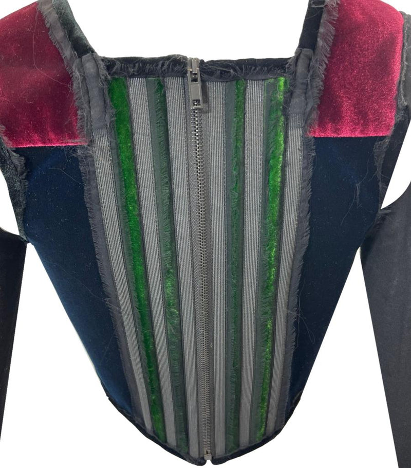 Givenchy Vintage Velvet Trim Corset. Size 40FR