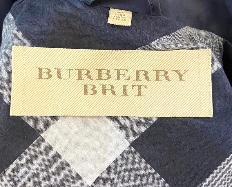 Burbery Brit Cotton Duffle Coat. Size 6UK