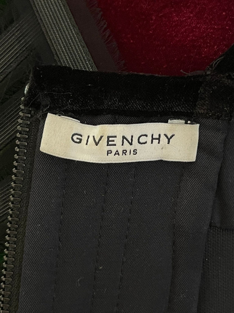 Givenchy Vintage Velvet Trim Corset. Size 40FR