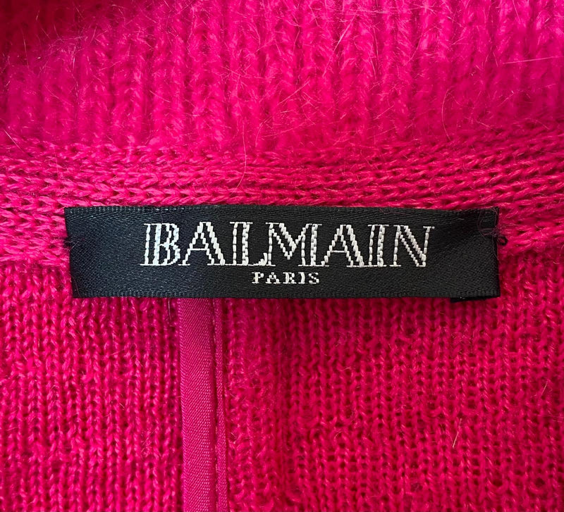 Balmain Angora Wool Jacket. Size 36IT