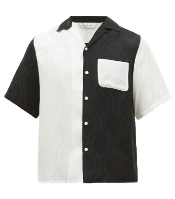 Nipoaloha Silk Jacquard Shirt. Size S