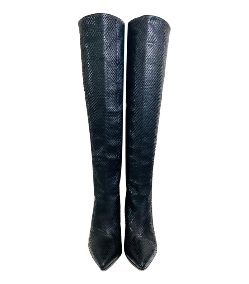 Gianmarco Lorenzi Python Skin Boots, Size 38