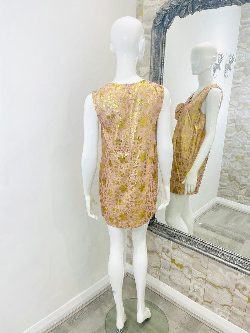 Phillip Lim Silk & Lurex Floral Dress. Size 4