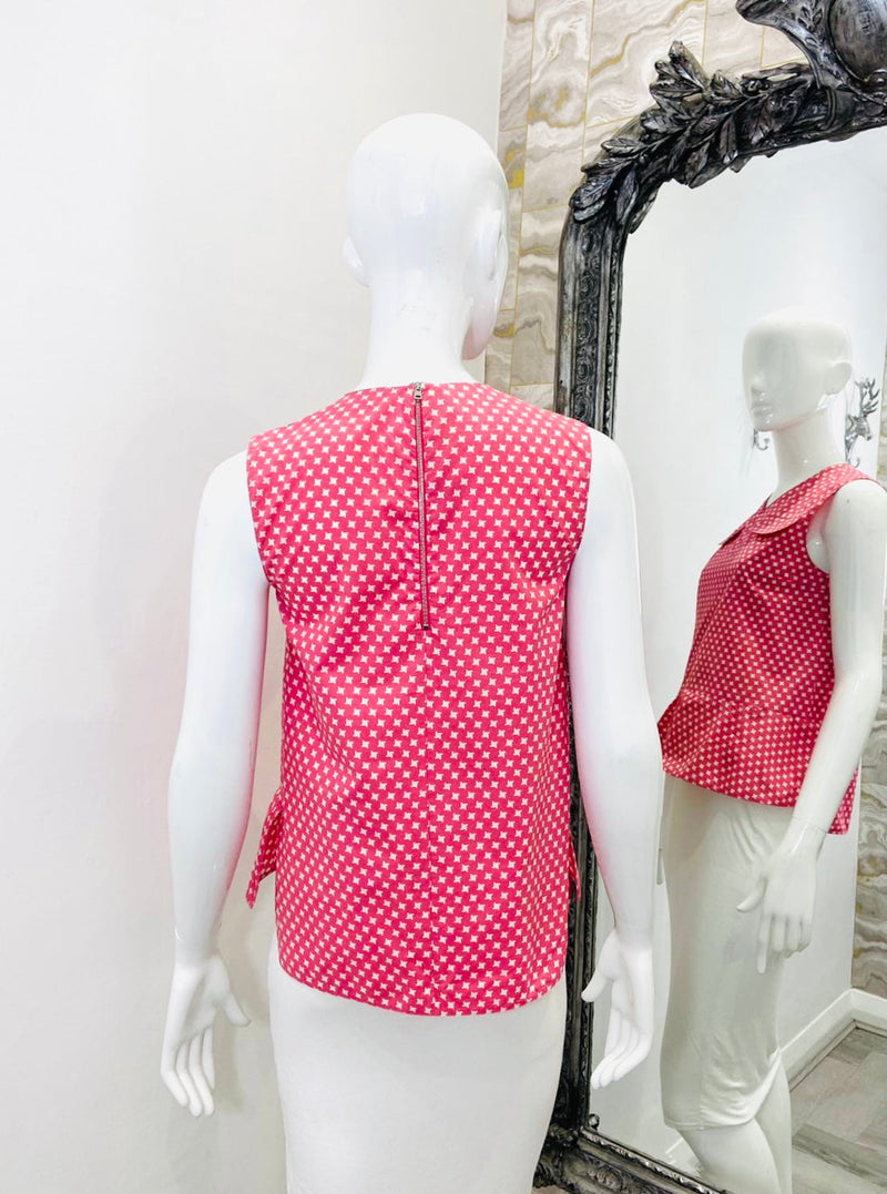 Marni Cotton Peplum Top. Size 40IT