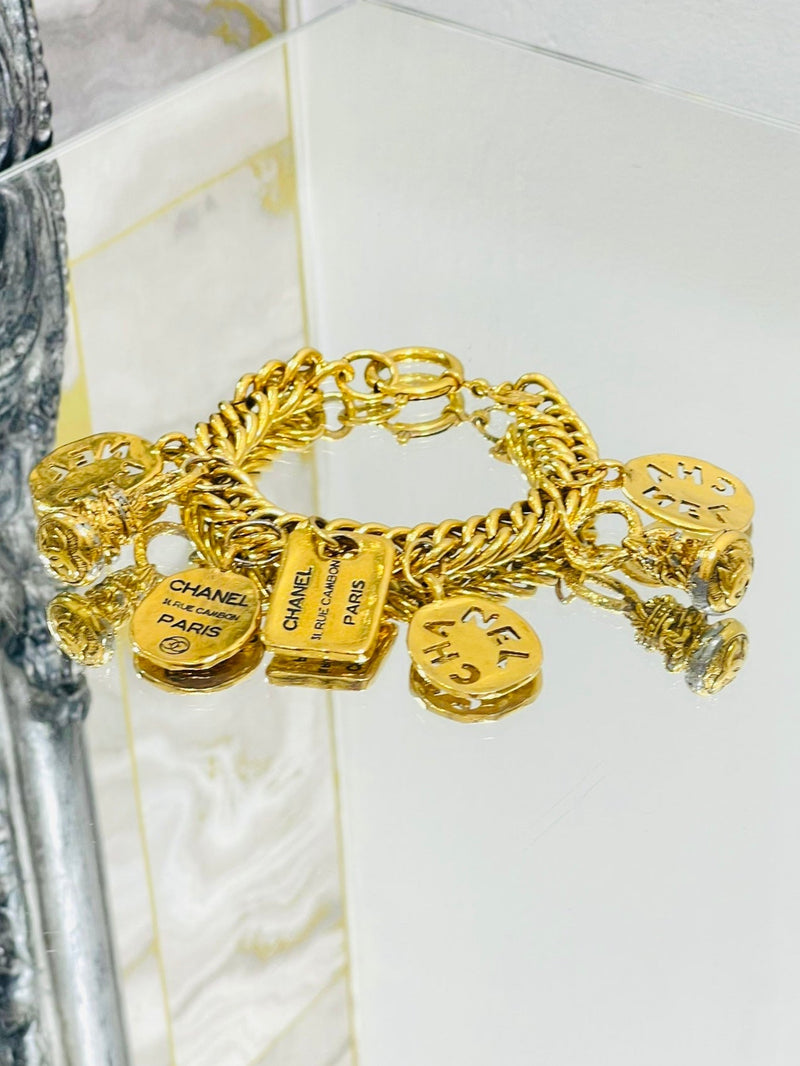 Gold Chanel Charms 