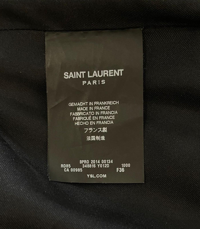 Saint Laurent Ruched Dress. Black Size 36FR