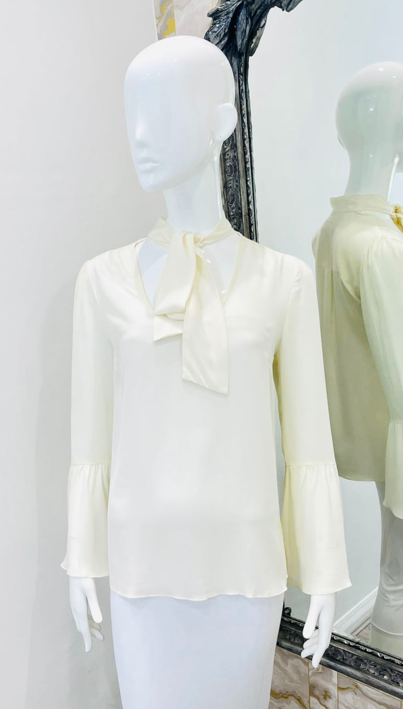 Michael kors best sale silk blouse