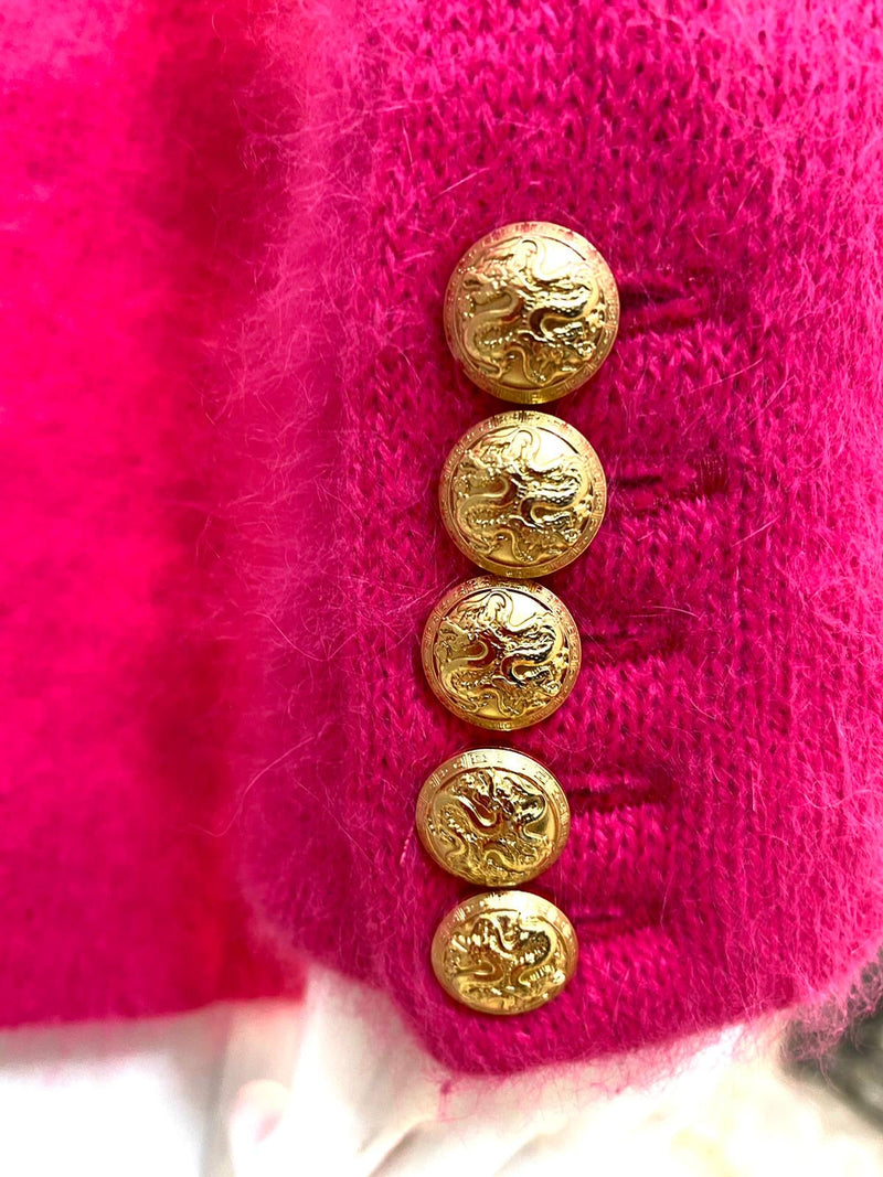 Balmain Angora Wool Jacket. Size 36IT