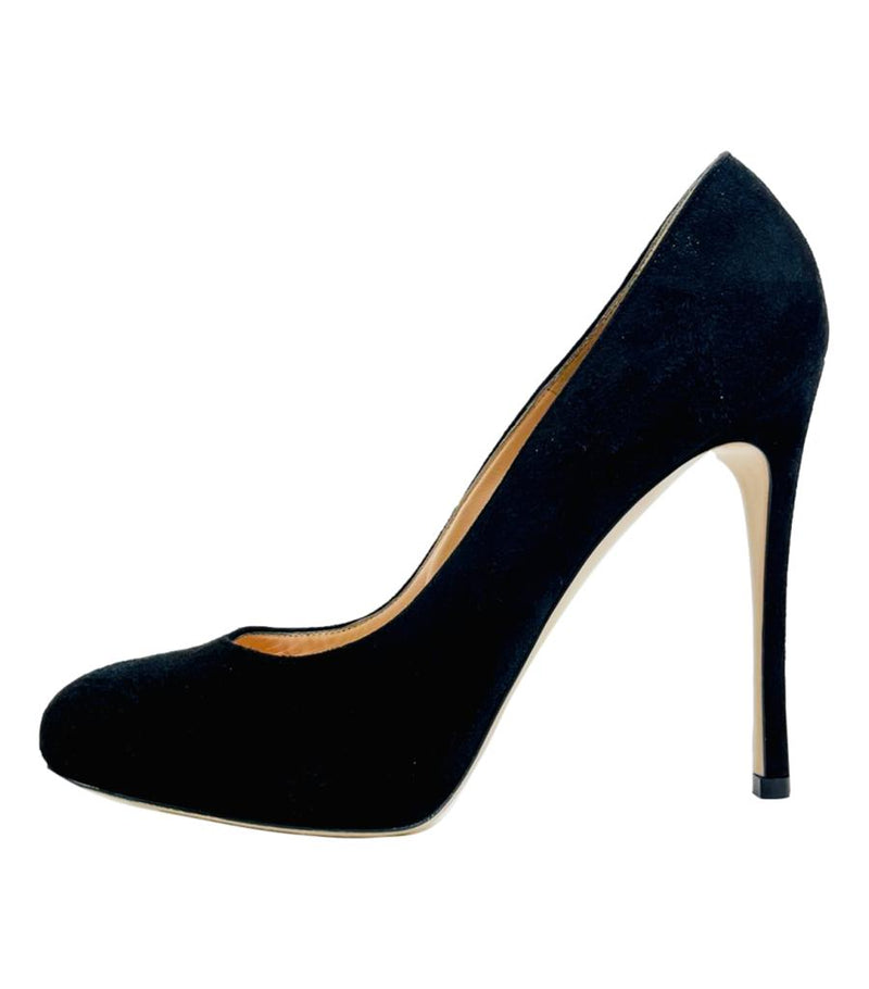Gianvito Rossi Suede Court Shoes. Size 40