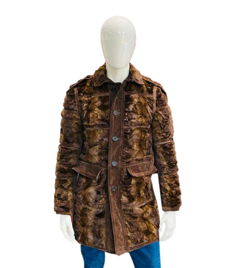 Burberry Prorsum Mink Fur Coat. Size 46