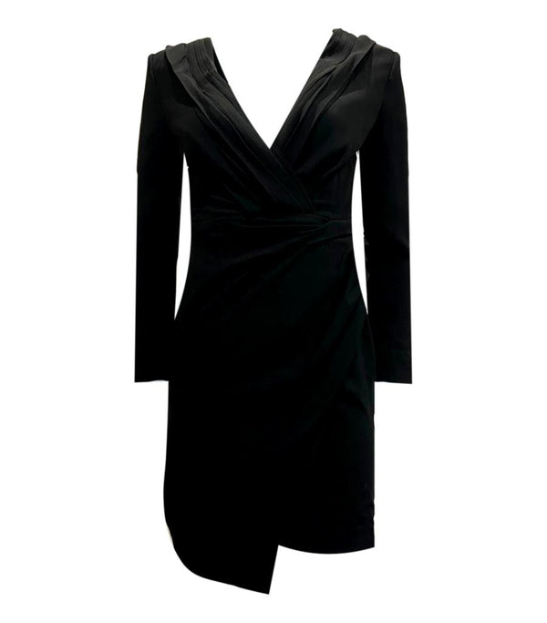 Saint Laurent Ruched Dress. Black Size 36FR