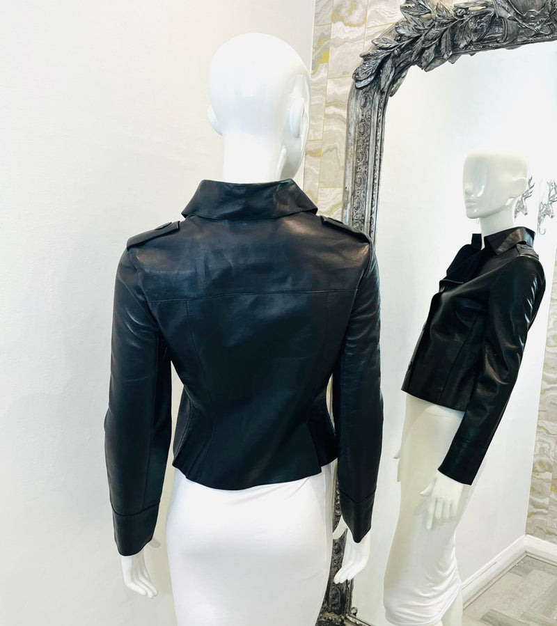 Lanvin Lambskin Leather Jacket. Size 34FR