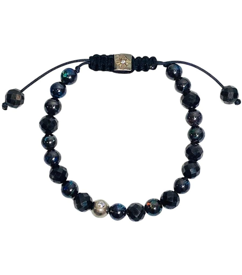 Shamballa Jewels Bracelet 18k White Gold with Opal & Sapphire
