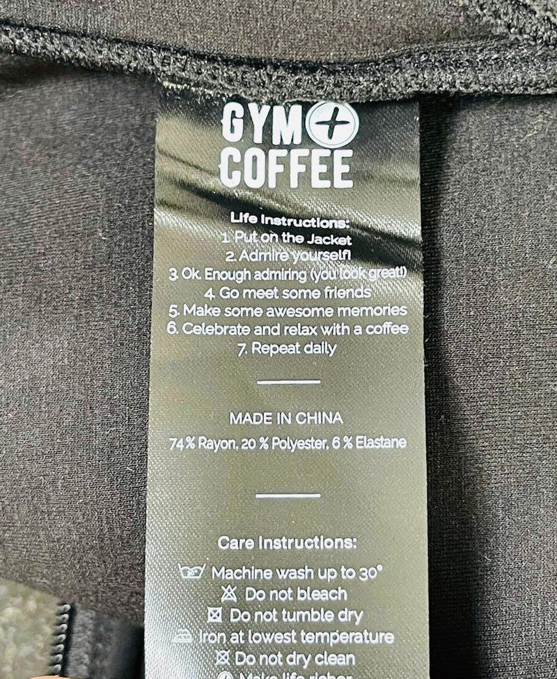 Gym+Coffee Logo Hoodie. Size S