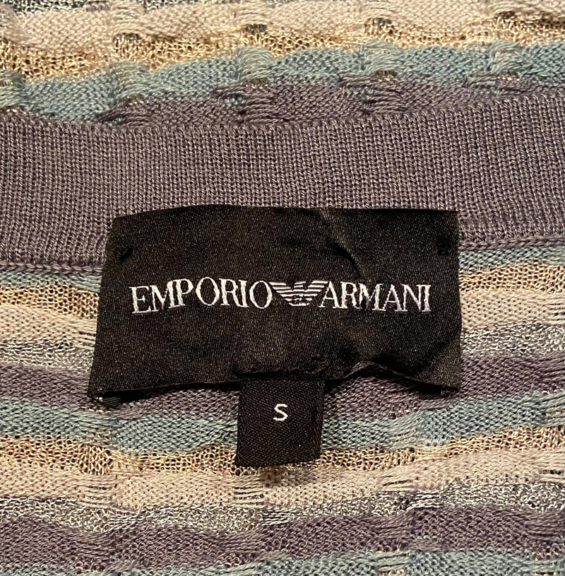 Emporio Armani Cotton Knit Top. Size S