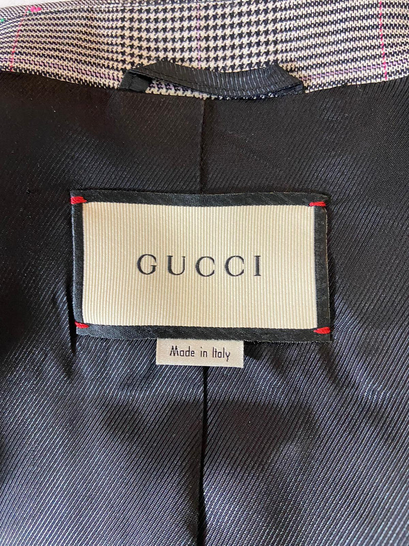 Gucci Wool Floral Embroidered Jacket. Size 40IT