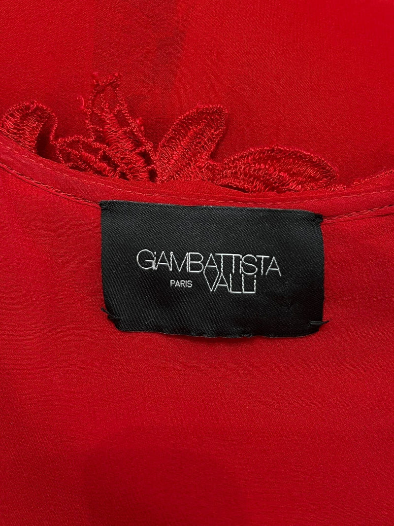 Giambattista Vali Guipure Lace Cape Dress. Size 42IT