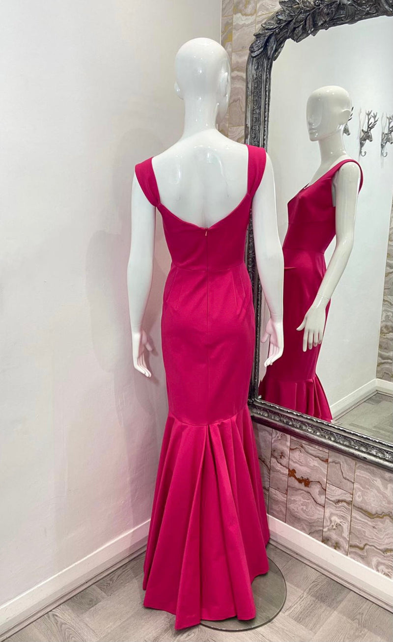 Roland Mouret Ltd Edition For Harrods Fluted Gown. Size 10UK