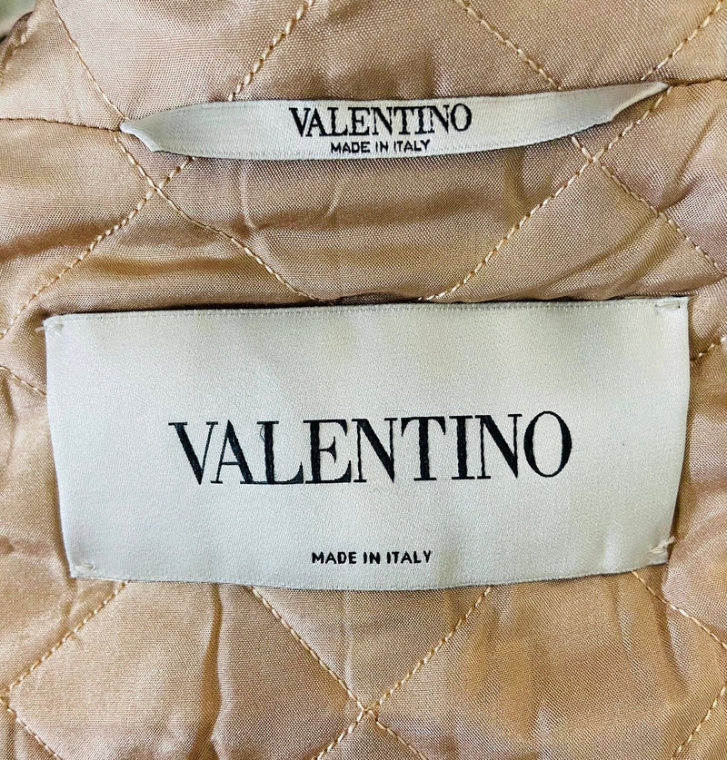 Valentino Beaded Parka Coat. Size 38IT