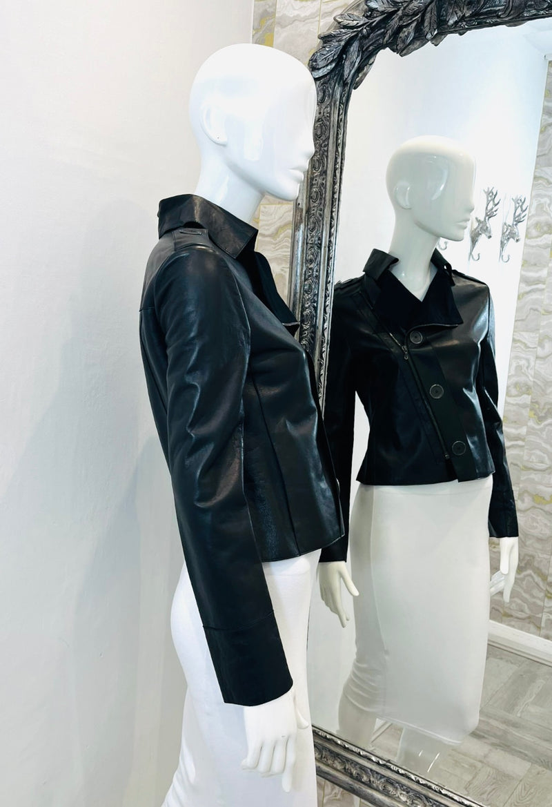 Lanvin Lambskin Leather Jacket. Size 34FR