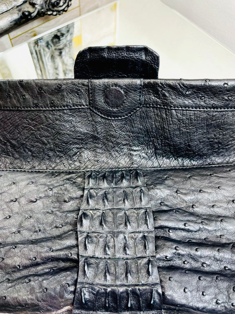 Viva La Moda Hand Made Exotic Skin Clutch Bag