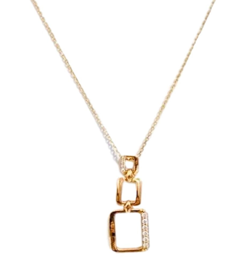 18k Rose Gold & Diamond Necklace