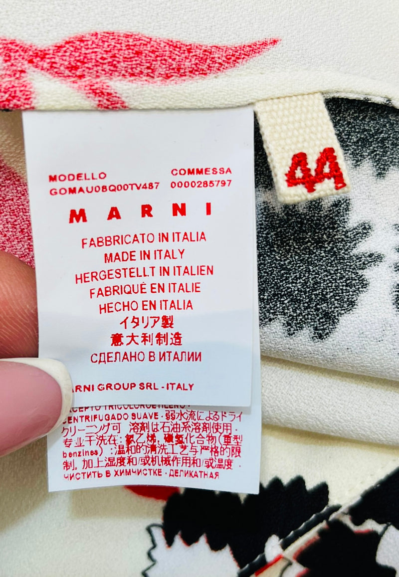 Marni Floral Print Skirt. Size 44IT