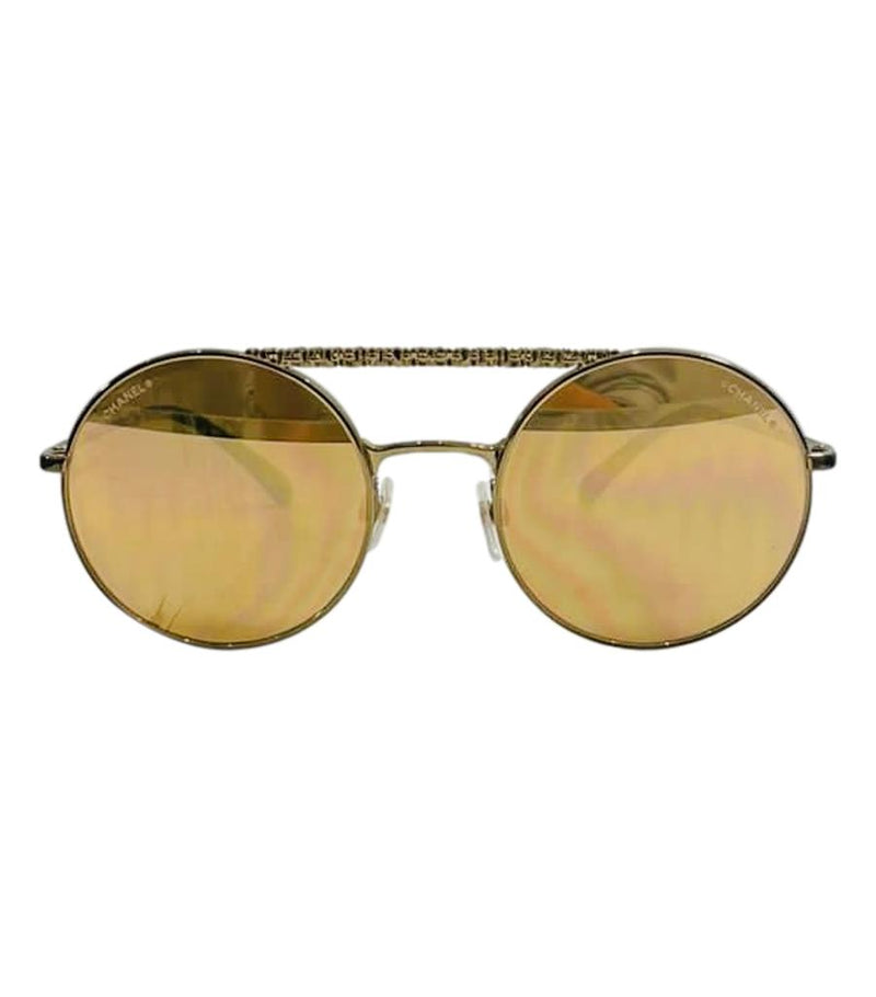 Chanel Mirrored Round Sunglasses