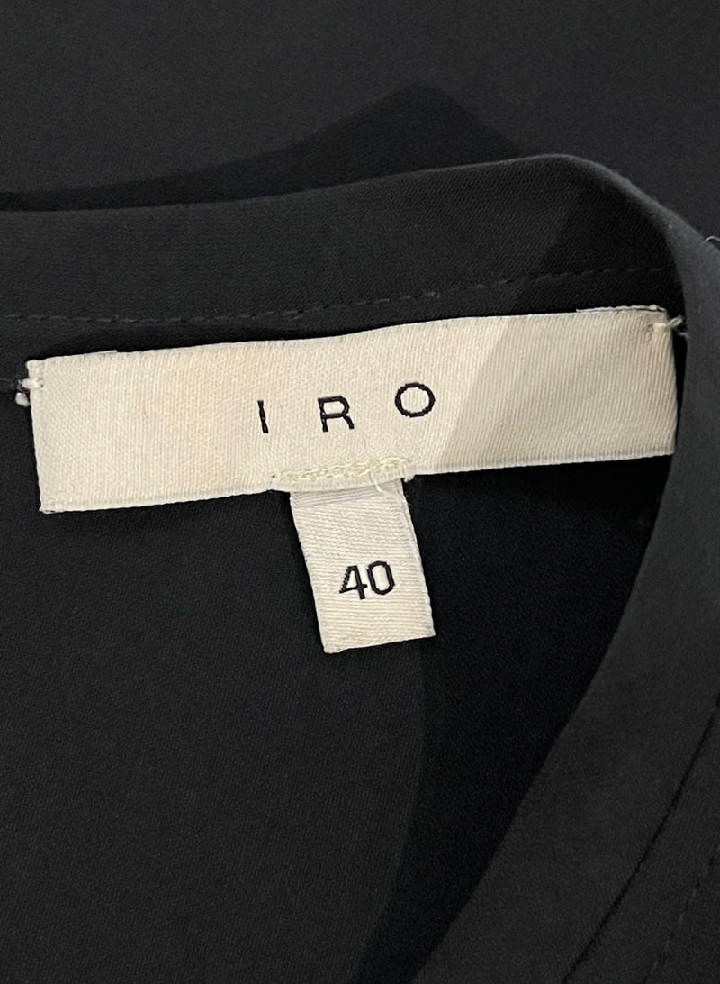 Iro Leather Trim Mini Dress. Size 40IT