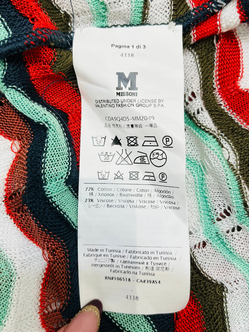 Missoni Cotton Cardigan. Size 42IT