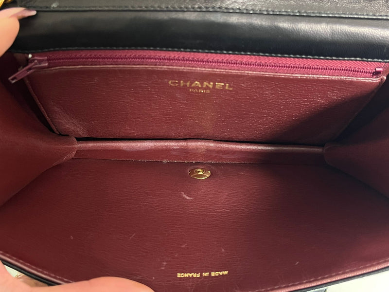 Chanel Vintage Leather Timeless Single Flap Leather Bag