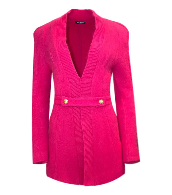 Balmain Angora Wool Jacket. Size 36IT