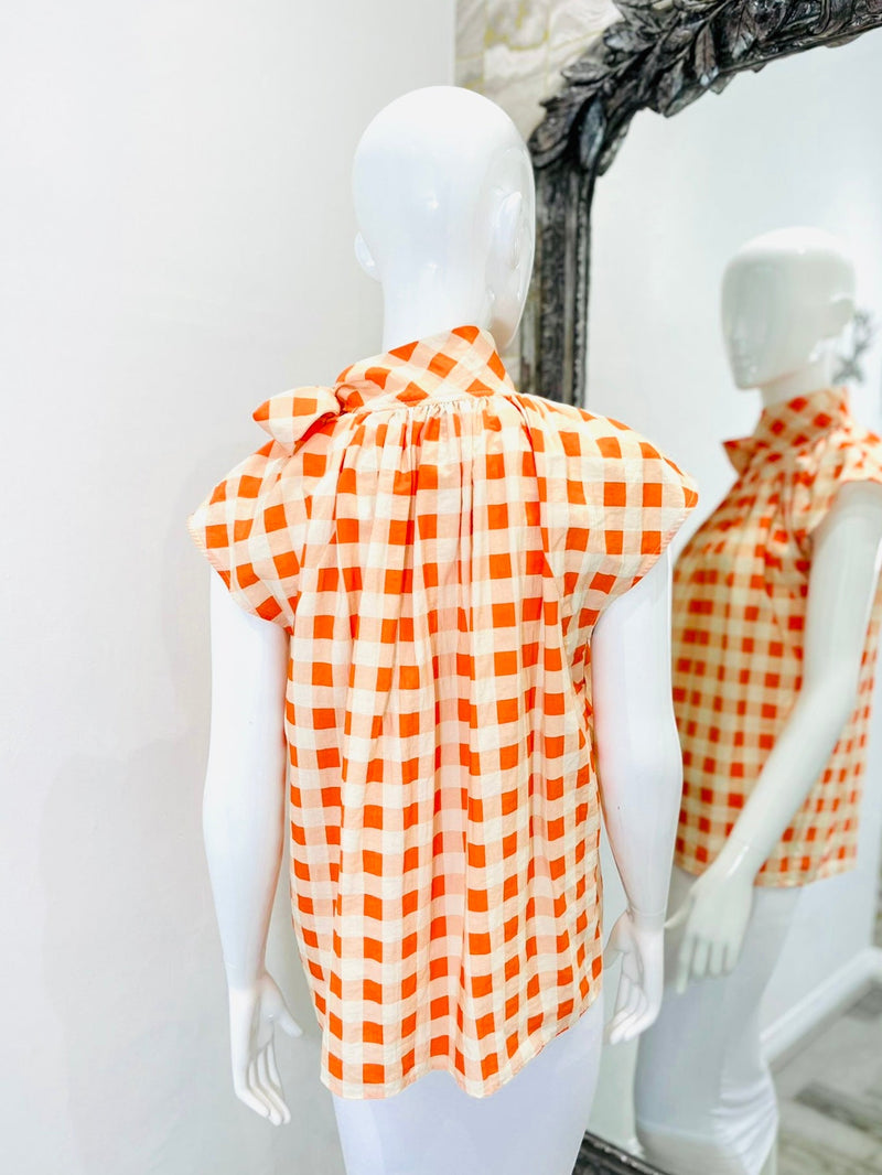 Victoria Beckham Tie Neck Top. Size 10UK