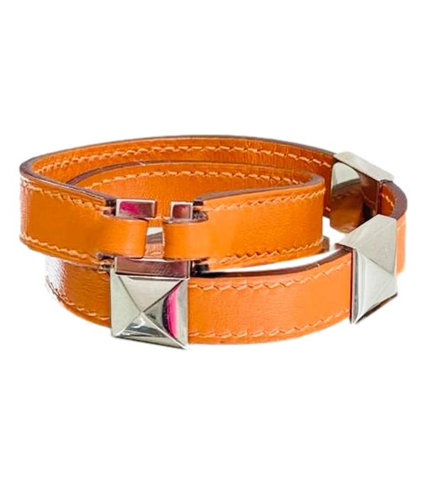 Hermes Multi Stud Medor Rockstud Wrap Bracelet