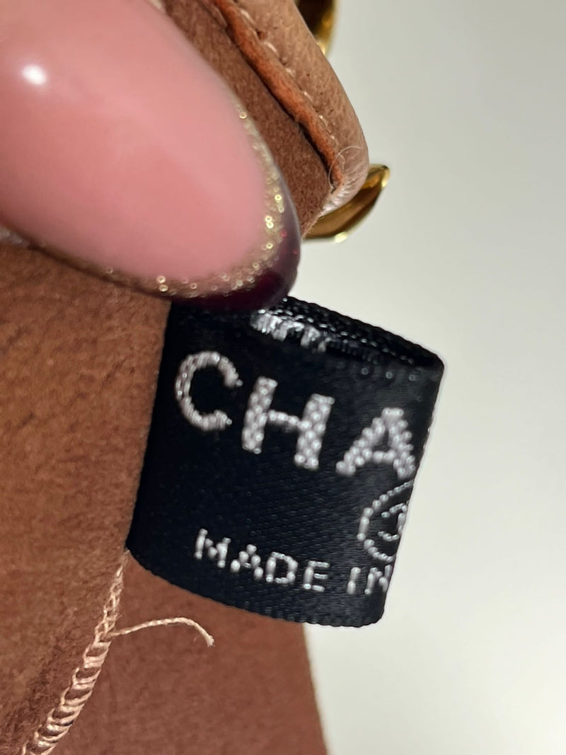 Chanel Paris Greece Leather Fingerless Gloves
