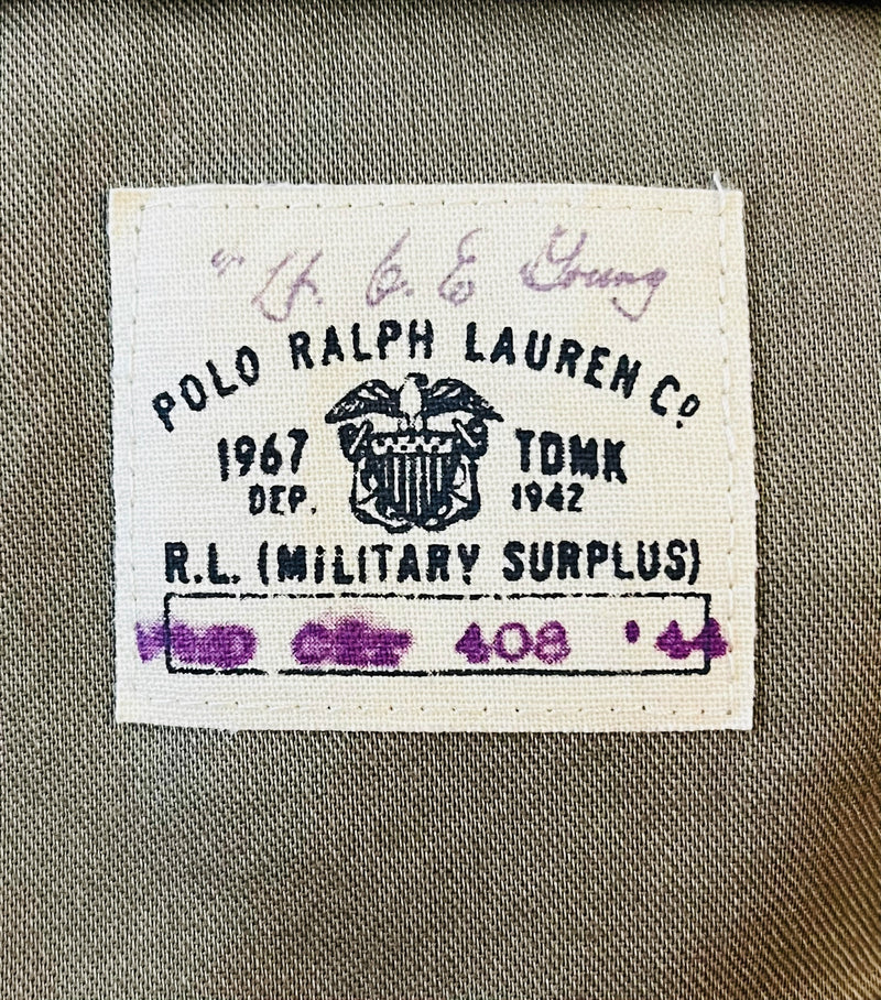 Ralph Lauren Military Parka Jacket. Size XS