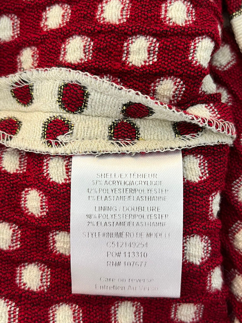 Alice + Olivia Jacquard Polka Dot Top & Matching Shorts. Size 6US