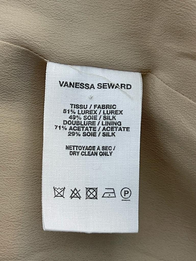 Vanessa Seward Silk & Lurex Playsuit. Size 38FR