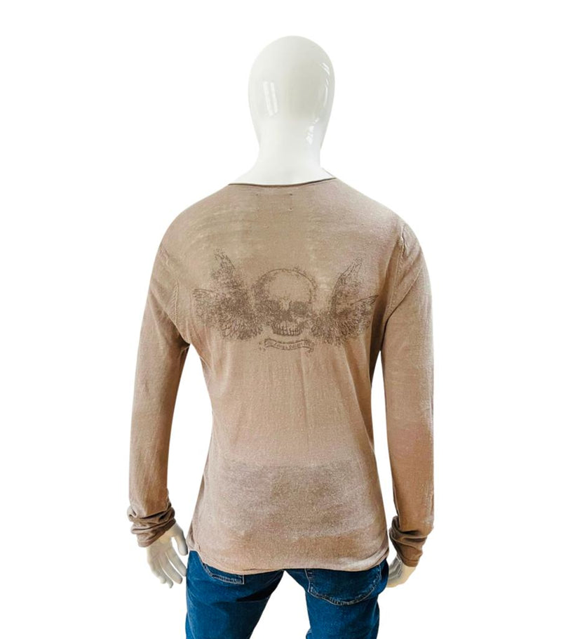 Zadig & Voltaire Linen Logo Top. Size L