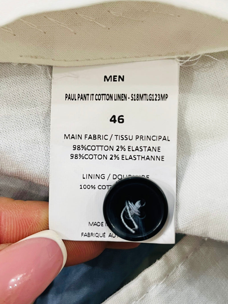 Officine Generale Cotton Trousers. Size 46IT