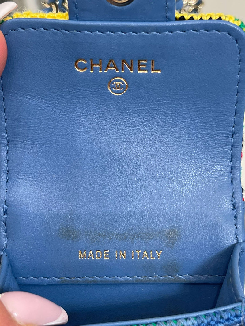 Chanel Air Pod Pro Knitted & Leather Case
