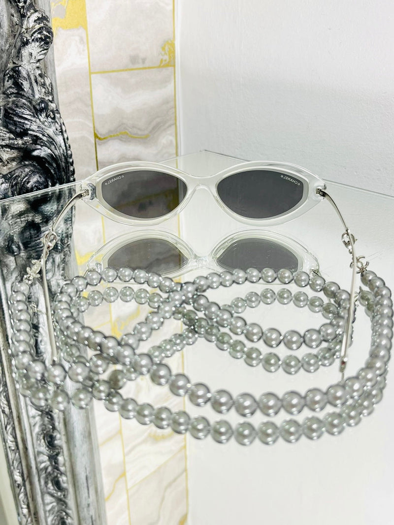 Chanel Lucite & Pearl Sunglasses