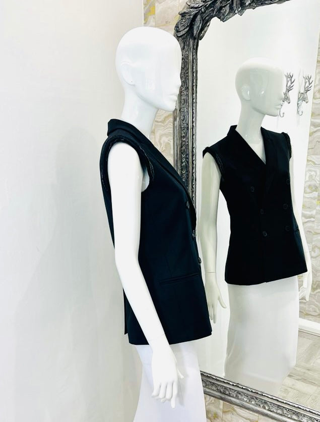 Joseph Wool Double Breasted Waistcoat. Size 38FR
