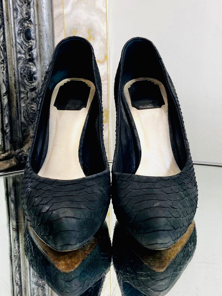 Dior Python Skin Heels. Size 38.5
