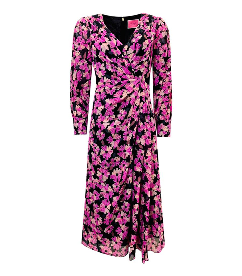 Kate Spade Floral Chiffon Dress. Size 2
