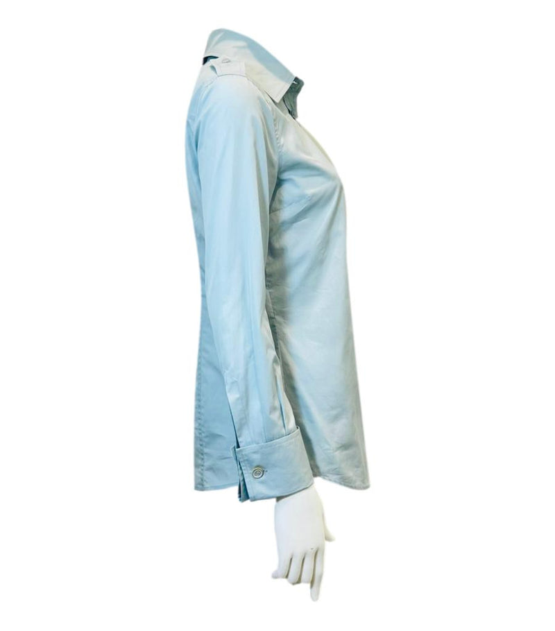 Gucci Cotton Shirt With Epaulettes. Size 38IT