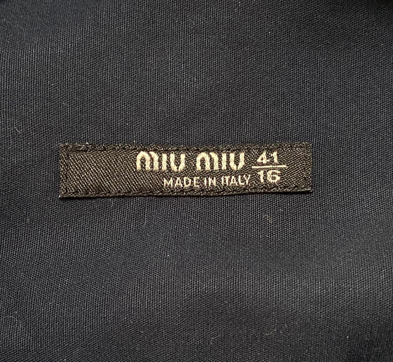 Miu Miu Two Tone Cotton Shirt